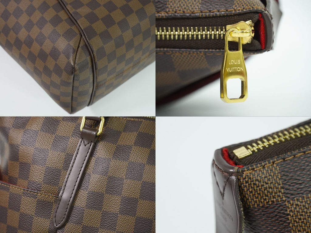 Louis Vuitton LV Totally MM Damier Ebene Shoulder Bag Tote Brown — view 7
