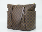 Louis Vuitton LV Totally MM Damier Ebene Shoulder Bag Tote Brown — view 2