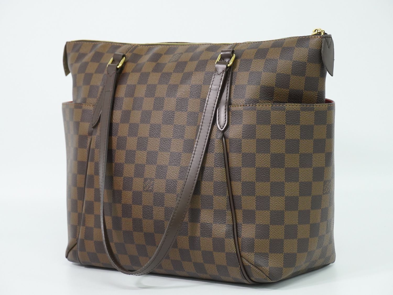 Louis Vuitton LV Totally MM Damier Ebene Shoulder Bag Tote Brown — view 2