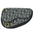 Dior Saddle Trotter Pouch Case Canvas Navy