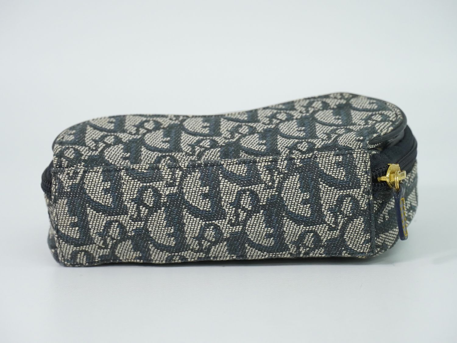 Dior Saddle Trotter Pouch Case Canvas Navy — view 5