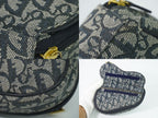 Dior Saddle Trotter Pouch Case Canvas Navy — view 7