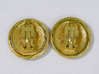 Chanel CC Logo Earrings Gold Plated — view 3
