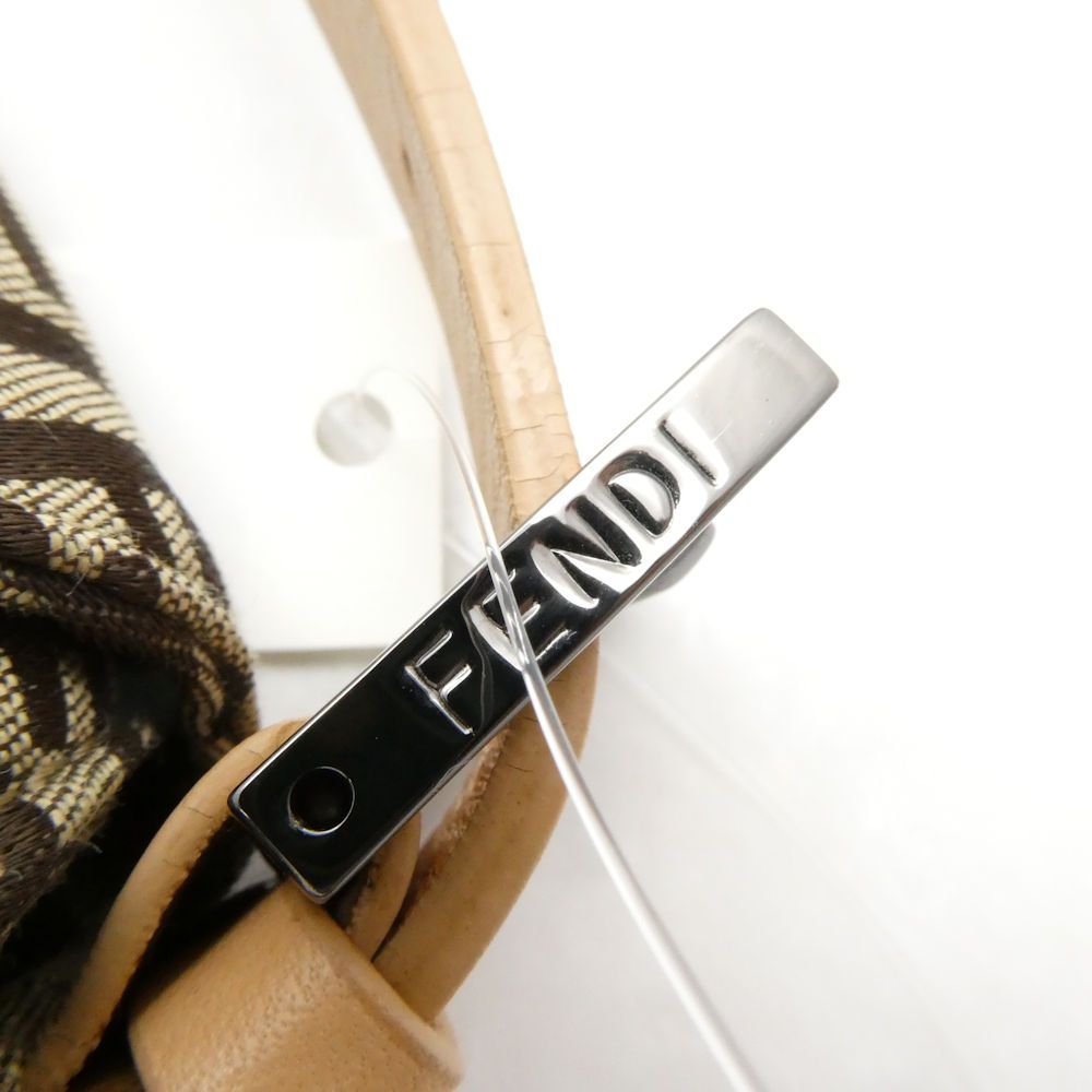 Fendi Man Bucket Shoulder Bag Zucchino FF Brown Beige — view 5