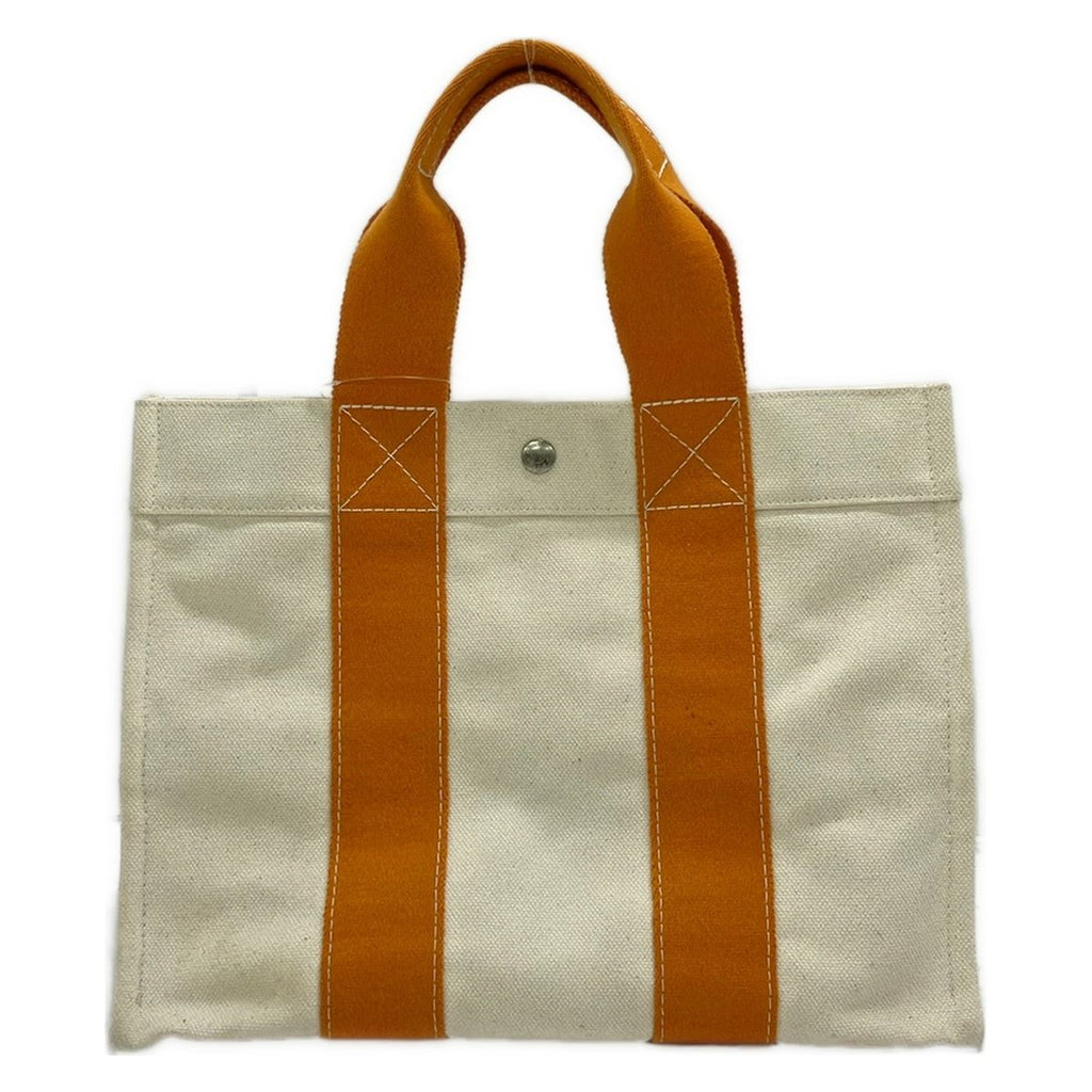 Hermes Tote Bag Bora Beach PM Ivory Orange