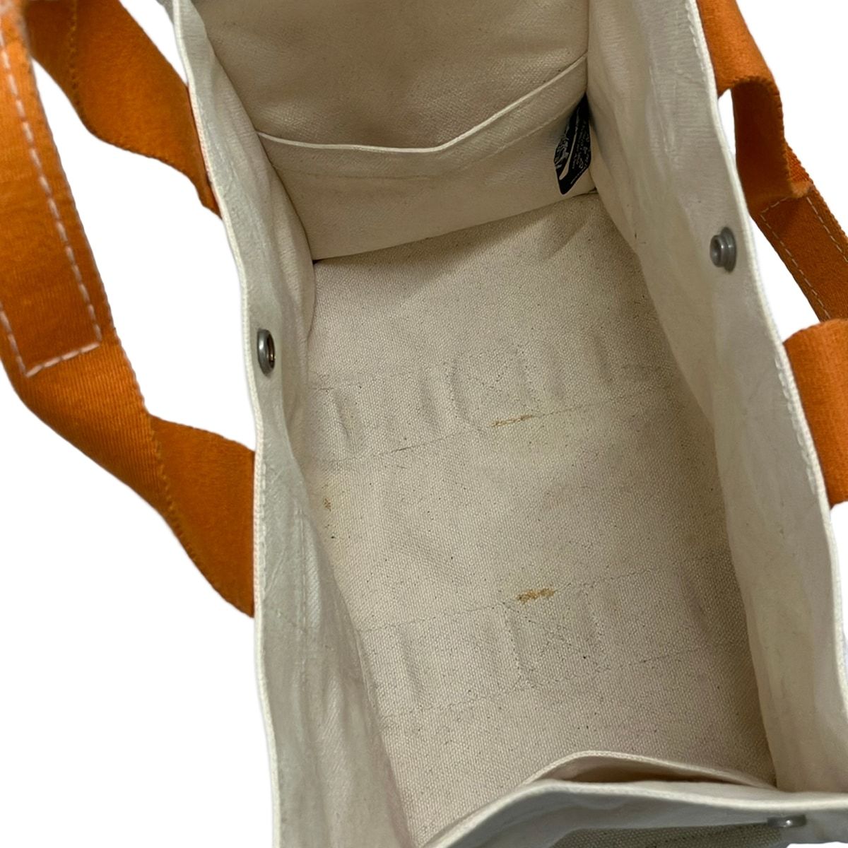 Hermes Tote Bag Bora Beach PM Ivory Orange — view 7
