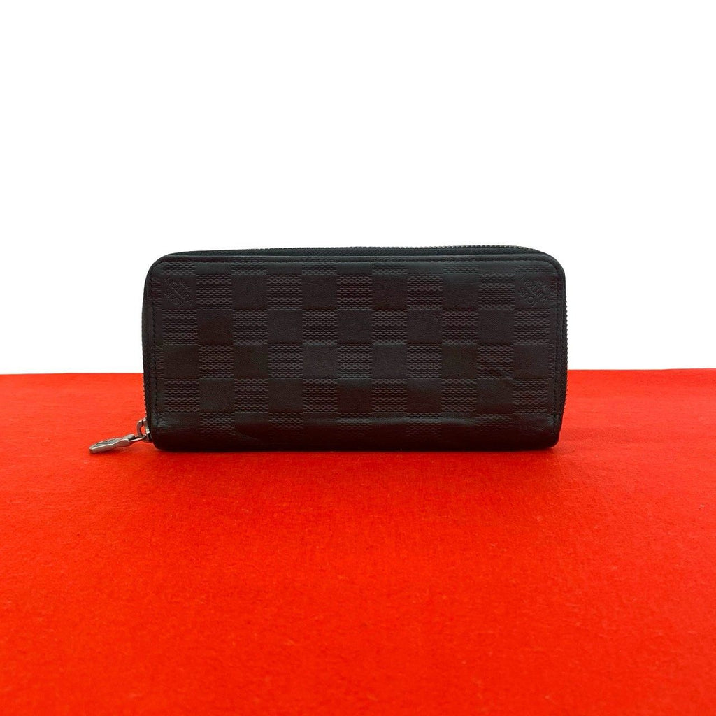 Louis Vuitton Zippy Wallet Vertical Damier Infini Leather Black Onyx