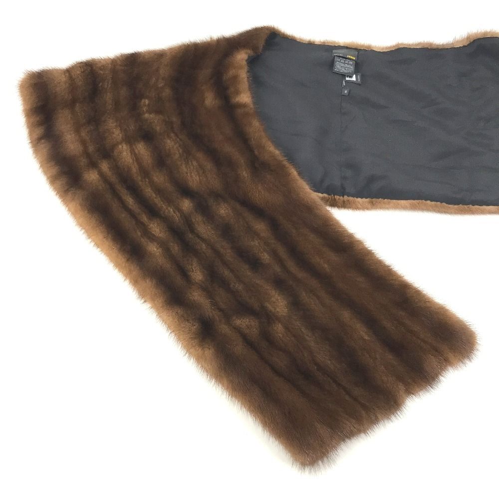 Fendi Scarf Fur Tippet Mink Brown — view 5