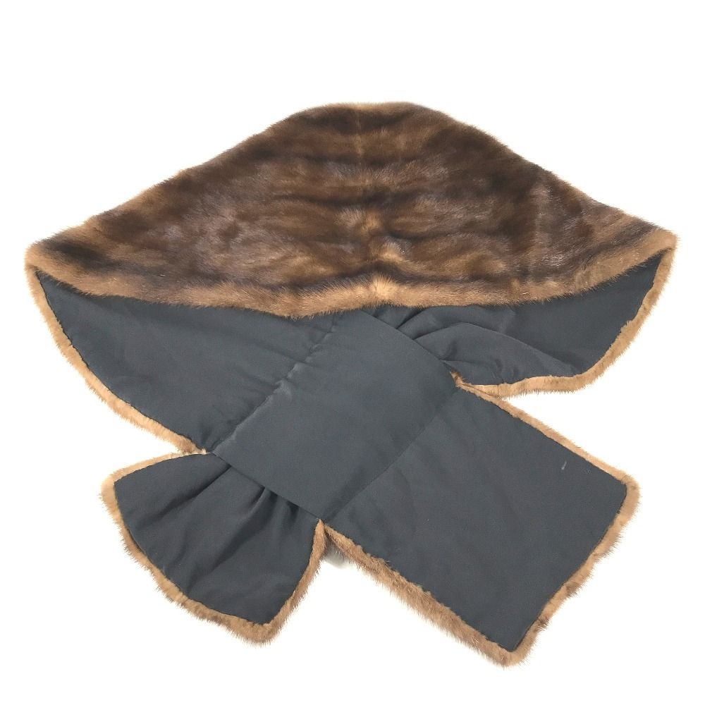 Fendi Scarf Fur Tippet Mink Brown — view 2