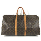 Louis Vuitton Boston Bag Keepall Bandouliere 55 Monogram Canvas Brown