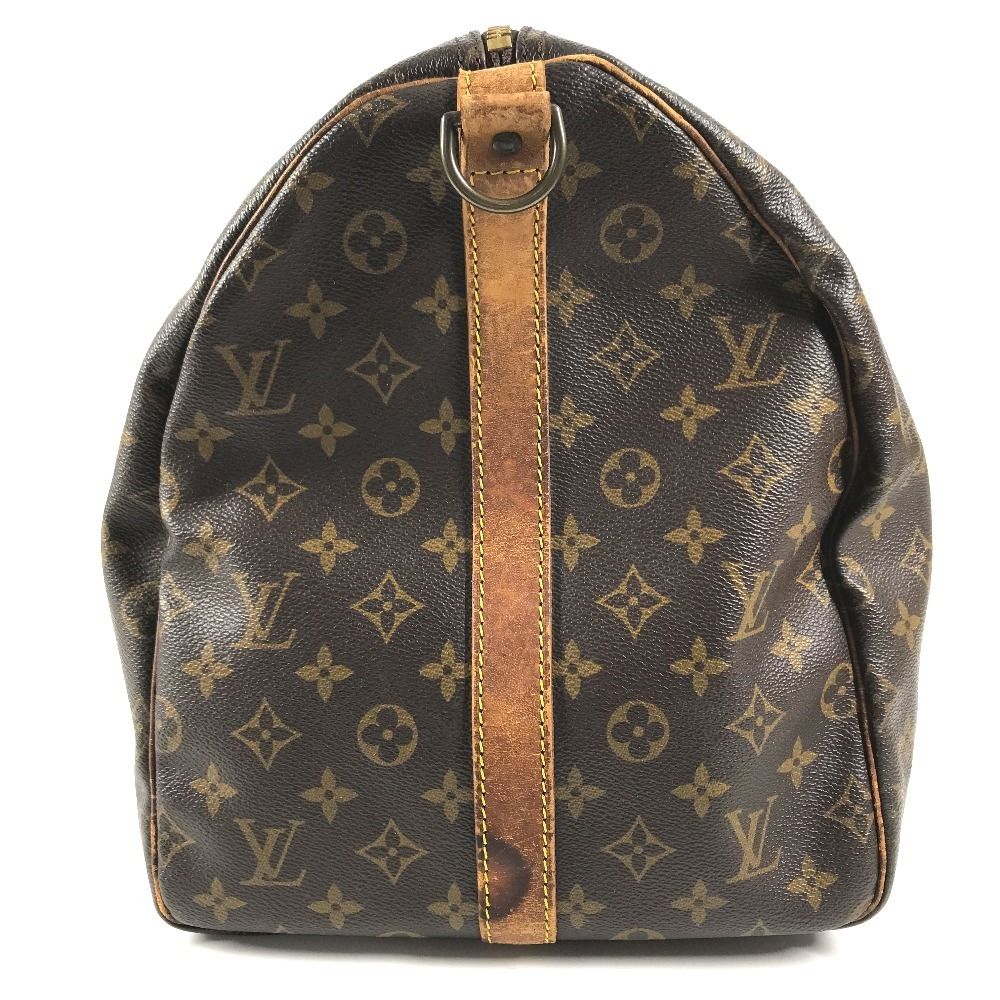 Louis Vuitton Boston Bag Keepall Bandouliere 55 Monogram Canvas Brown — view 4