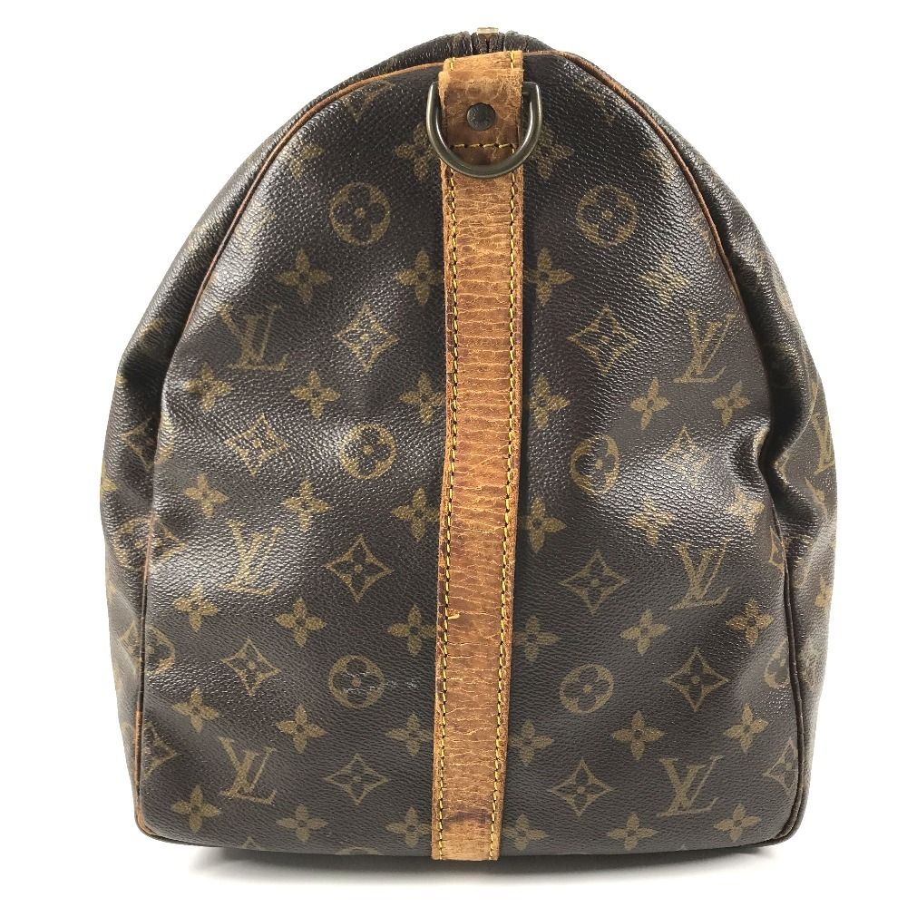 Louis Vuitton Boston Bag Keepall Bandouliere 55 Monogram Canvas Brown — view 3