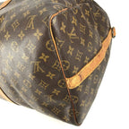 Louis Vuitton Boston Bag Keepall Bandouliere 55 Monogram Canvas Brown — view 6