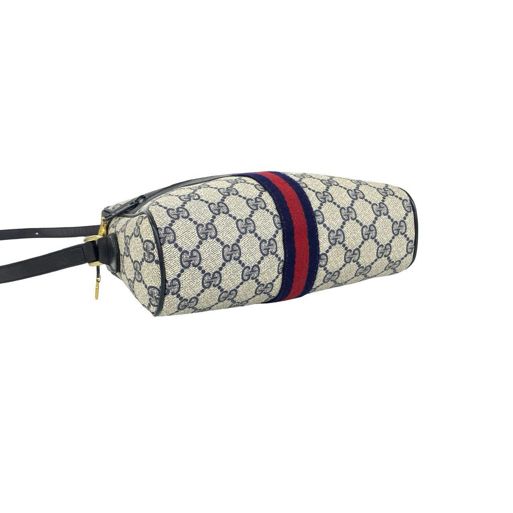 Gucci Vintage Sherry Line GG Logo Pattern Leather Mini Shoulder Bag Pochette — view 7