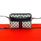 Gucci Vintage Sherry Line GG Logo Pattern Leather Mini Shoulder Bag Pochette