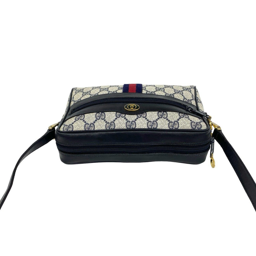 Gucci Vintage Sherry Line GG Logo Pattern Leather Mini Shoulder Bag Pochette — view 4
