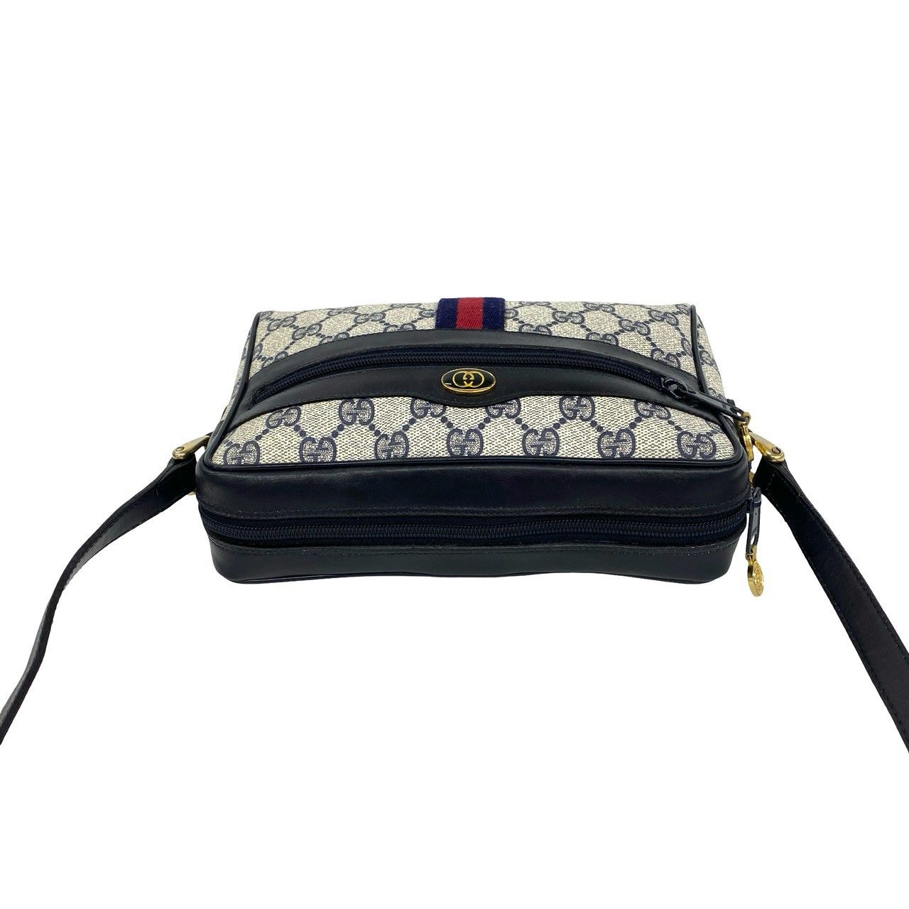 Gucci Vintage Sherry Line GG Logo Pattern Leather Mini Shoulder Bag Pochette — view 4