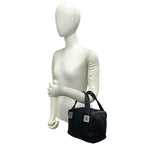 Chanel Choco Bar CC Logo Caviar Leather Handbag Black — view 2