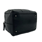 Chanel Choco Bar CC Logo Caviar Leather Handbag Black — view 7