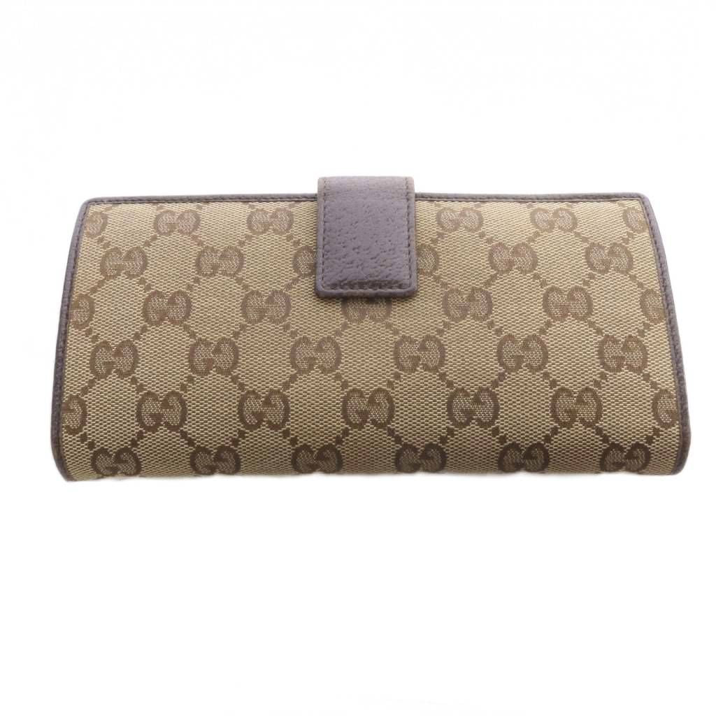 Gucci Bifold Wallet with Coin Purse GG Canvas Leather Brown — view 2