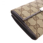 Gucci Bifold Wallet with Coin Purse GG Canvas Leather Brown — view 4