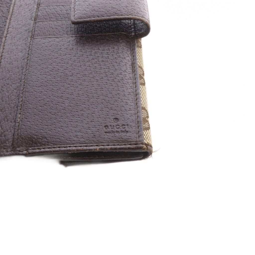 Gucci Bifold Wallet with Coin Purse GG Canvas Leather Brown — view 7