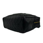 Chanel Vintage Quilted CC Logo Lambskin Leather Handbag Black — view 8