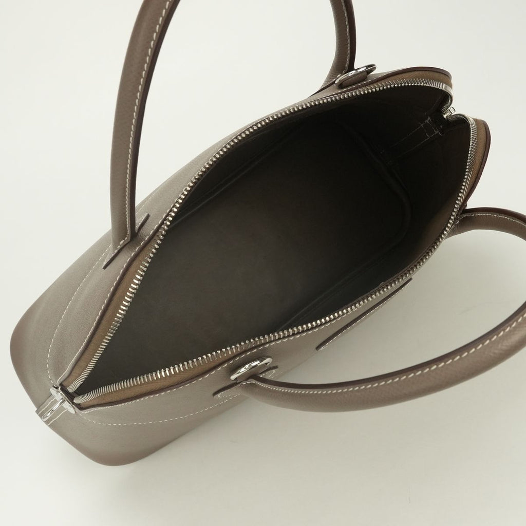 Hermes Bolide 31 Tote Epsom Etoupe Gray Silver Handbag Veau — view 8