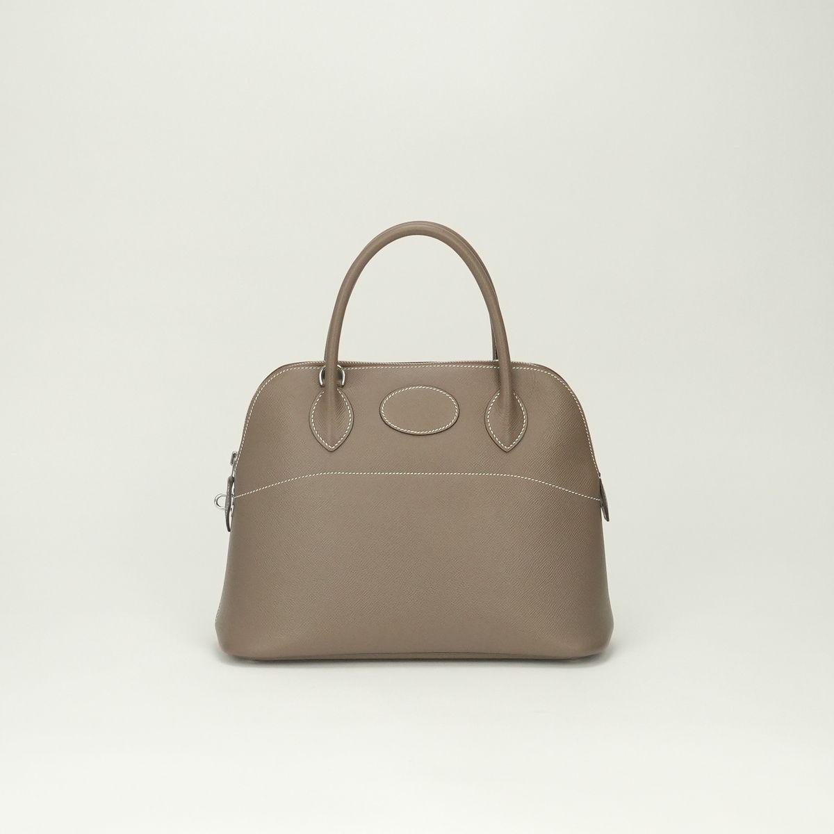 Hermes Bolide 31 Tote Epsom Etoupe Gray Silver Handbag Veau
