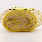 Loewe Basket Small Raffia Leather Yellow Tote Bag — view 7