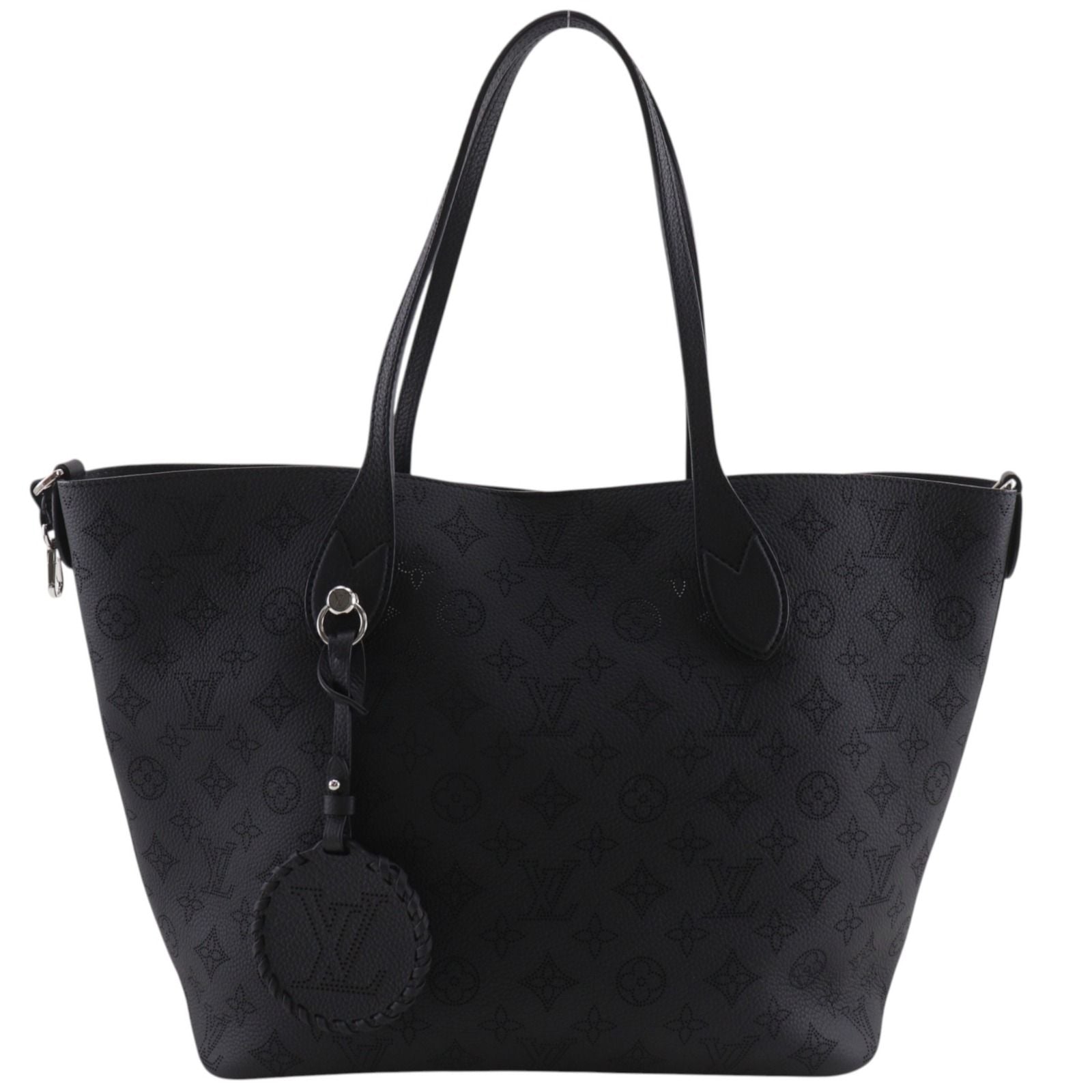 Louis Vuitton Blossom MM Monogram Mahina Noir Black Tote Bag