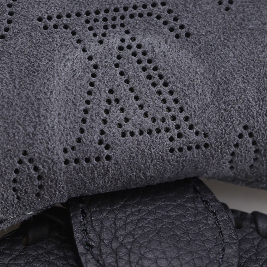 Louis Vuitton Blossom MM Monogram Mahina Noir Black Tote Bag — view 7