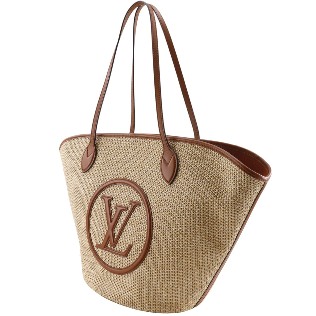 Louis Vuitton Saint Jacques NM Spring in the City Raffia Beige Tote Bag — view 2