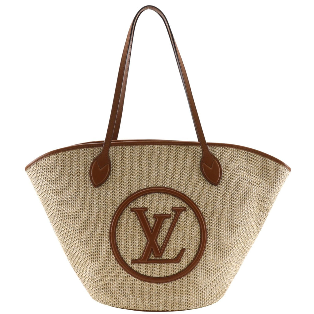 Louis Vuitton Saint Jacques NM Spring in the City Raffia Beige Tote Bag