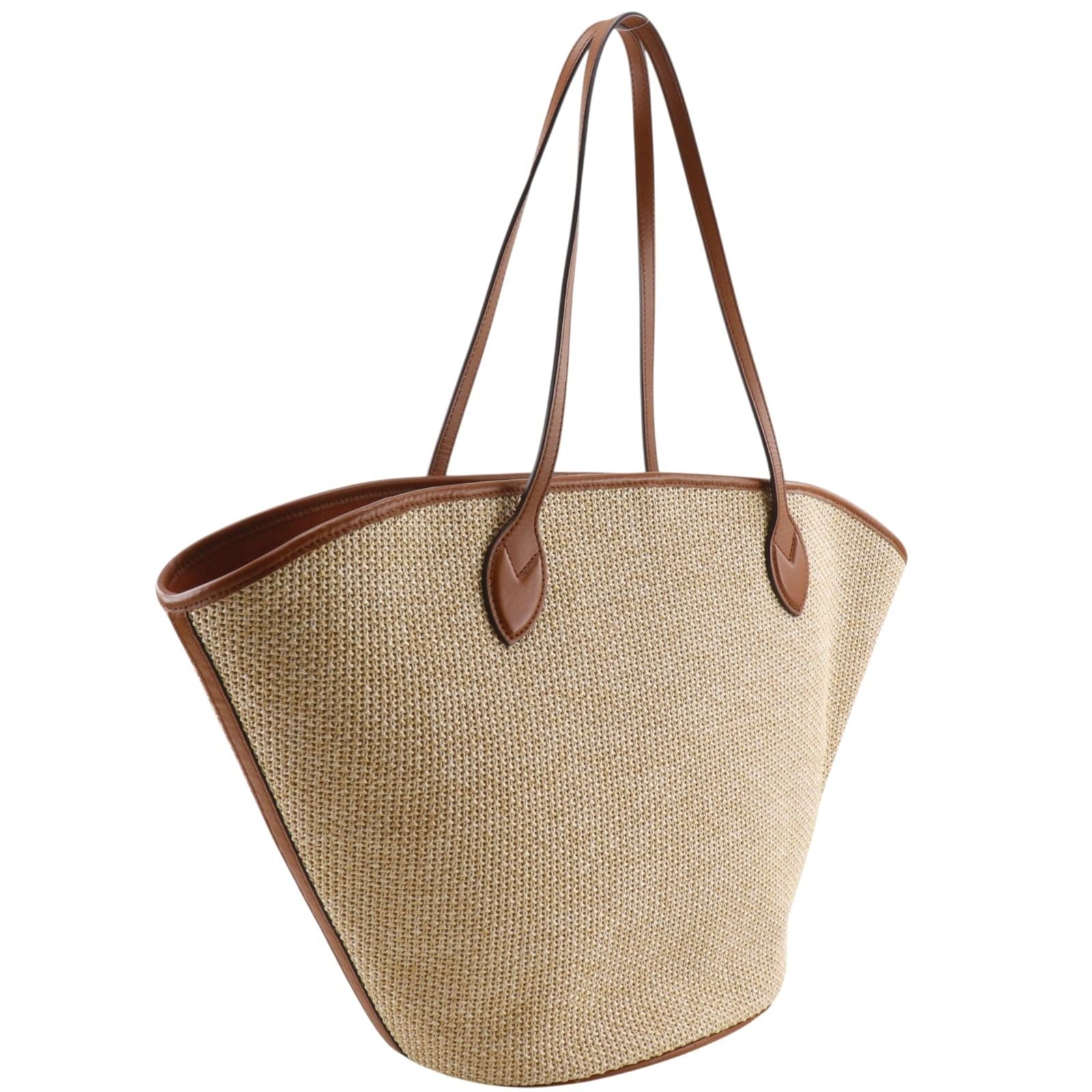 Louis Vuitton Saint Jacques NM Spring in the City Raffia Beige Tote Bag — view 3