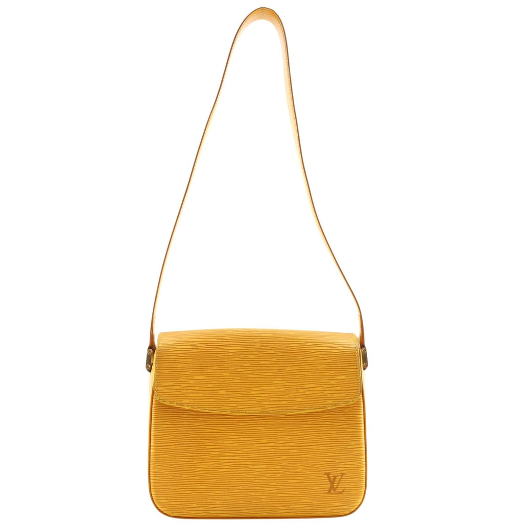 Louis Vuitton Buci Epi Leather Tassili Yellow Shoulder Bag