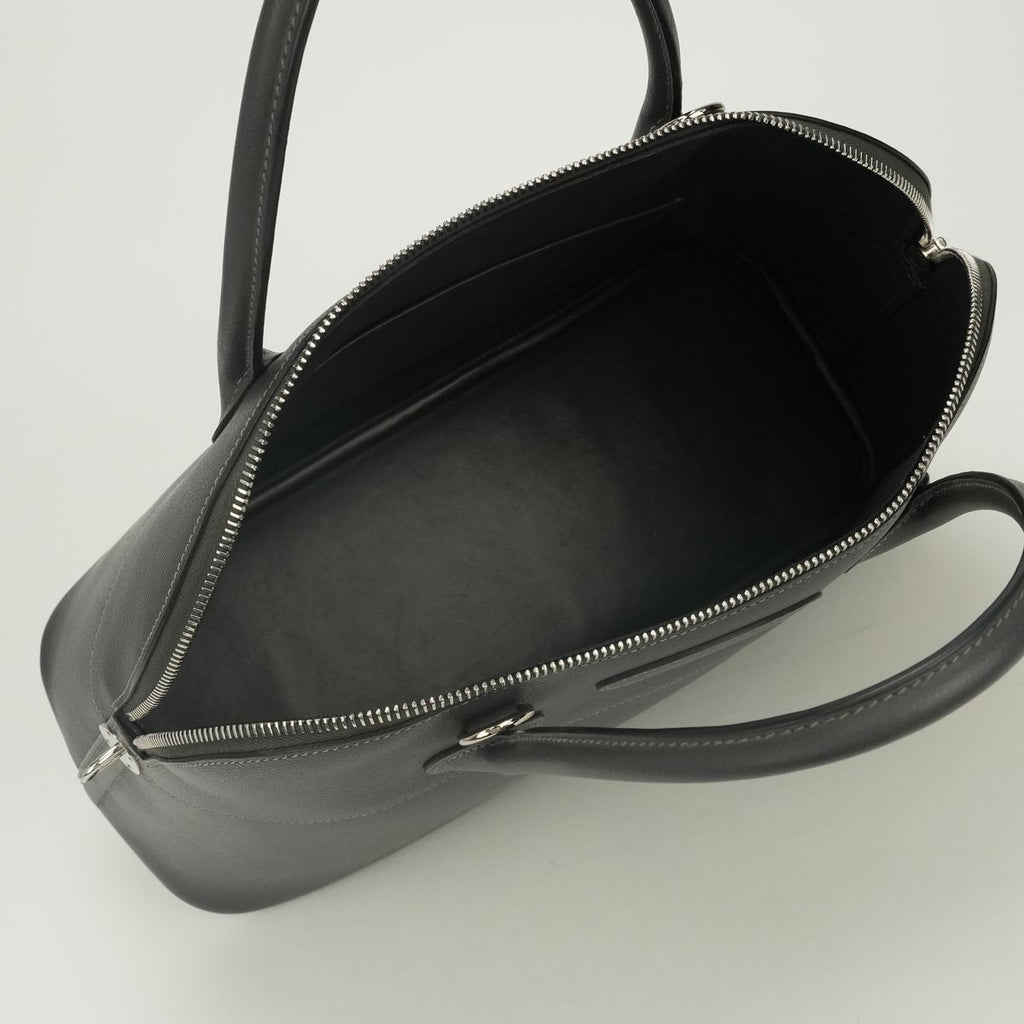 Hermes Bolide 35 Tote Shoulder Bag Epsom Graphite Gray Silver 2-Way Veau — view 8