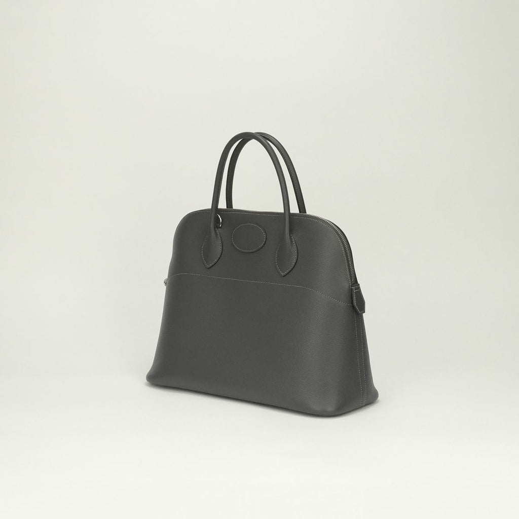 Hermes Bolide 35 Tote Shoulder Bag Epsom Graphite Gray Silver 2-Way Veau — view 2