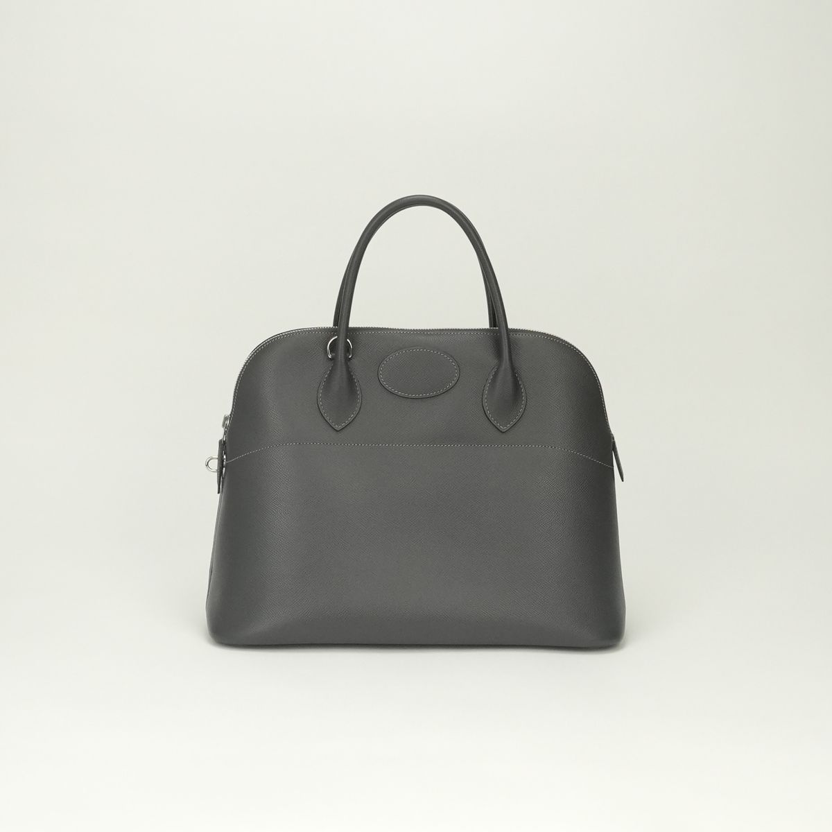 Hermes Bolide 35 Tote Shoulder Bag Epsom Graphite Gray Silver 2-Way Veau