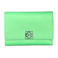 Loewe Trifold Wallet Anagram Leather Green