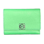 Loewe Trifold Wallet Anagram Leather Green