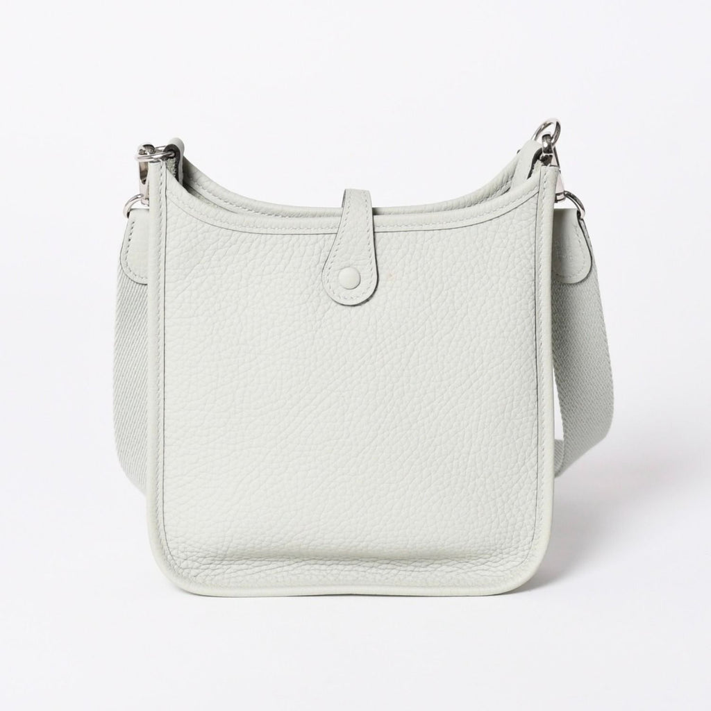 Hermes Evelyne TPM Shoulder Bag Taurillon Clemence Gryneve Silver — view 3