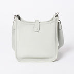 Hermes Evelyne TPM Shoulder Bag Taurillon Clemence Gryneve Silver — view 3