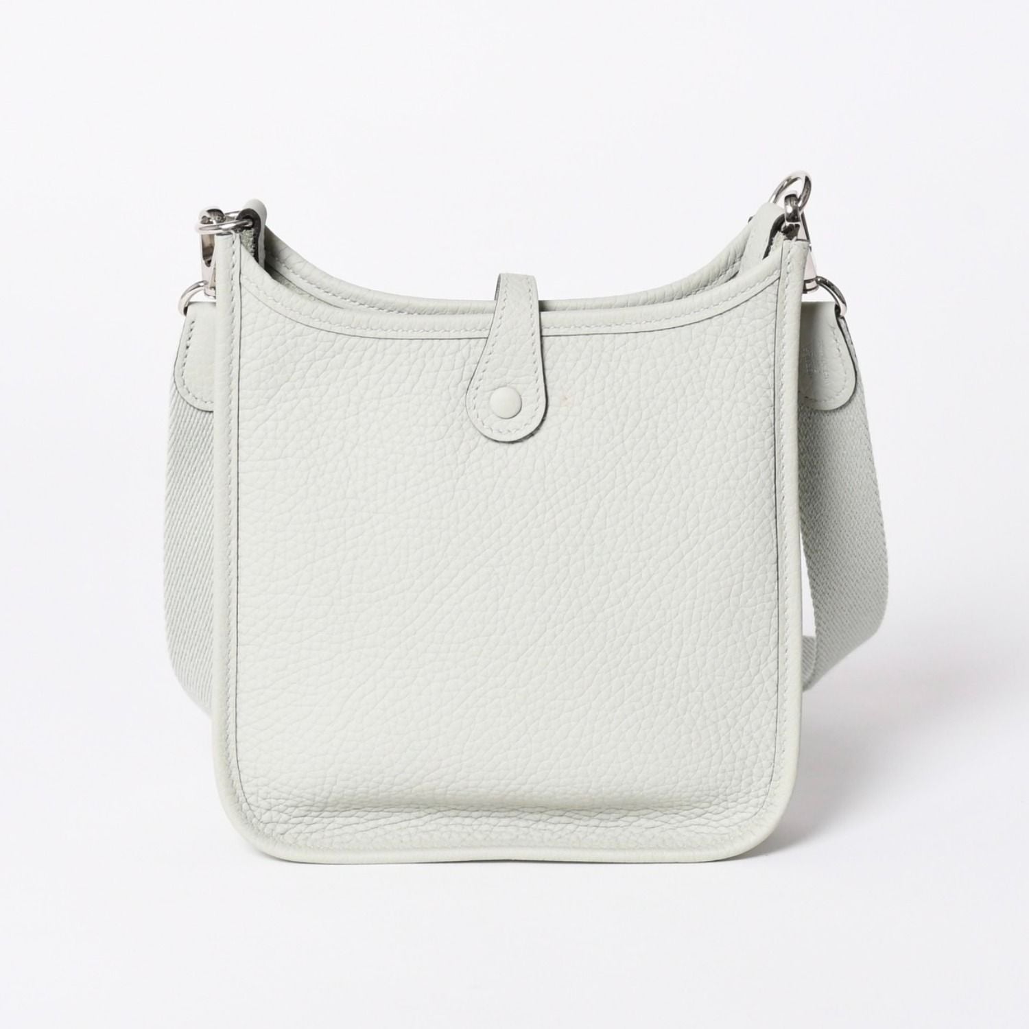 Hermes Evelyne TPM Shoulder Bag Taurillon Clemence Gryneve Silver — view 3