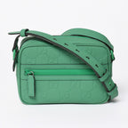 Gucci Shoulder Bag GG Rubber Effect Mini Green