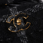 Chanel Tweed Dumas Backpack Base CC Logo Black Gray — view 6