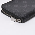 Louis Vuitton Zippy Wallet Vertical Monogram Eclipse Canvas Black Silver — view 7