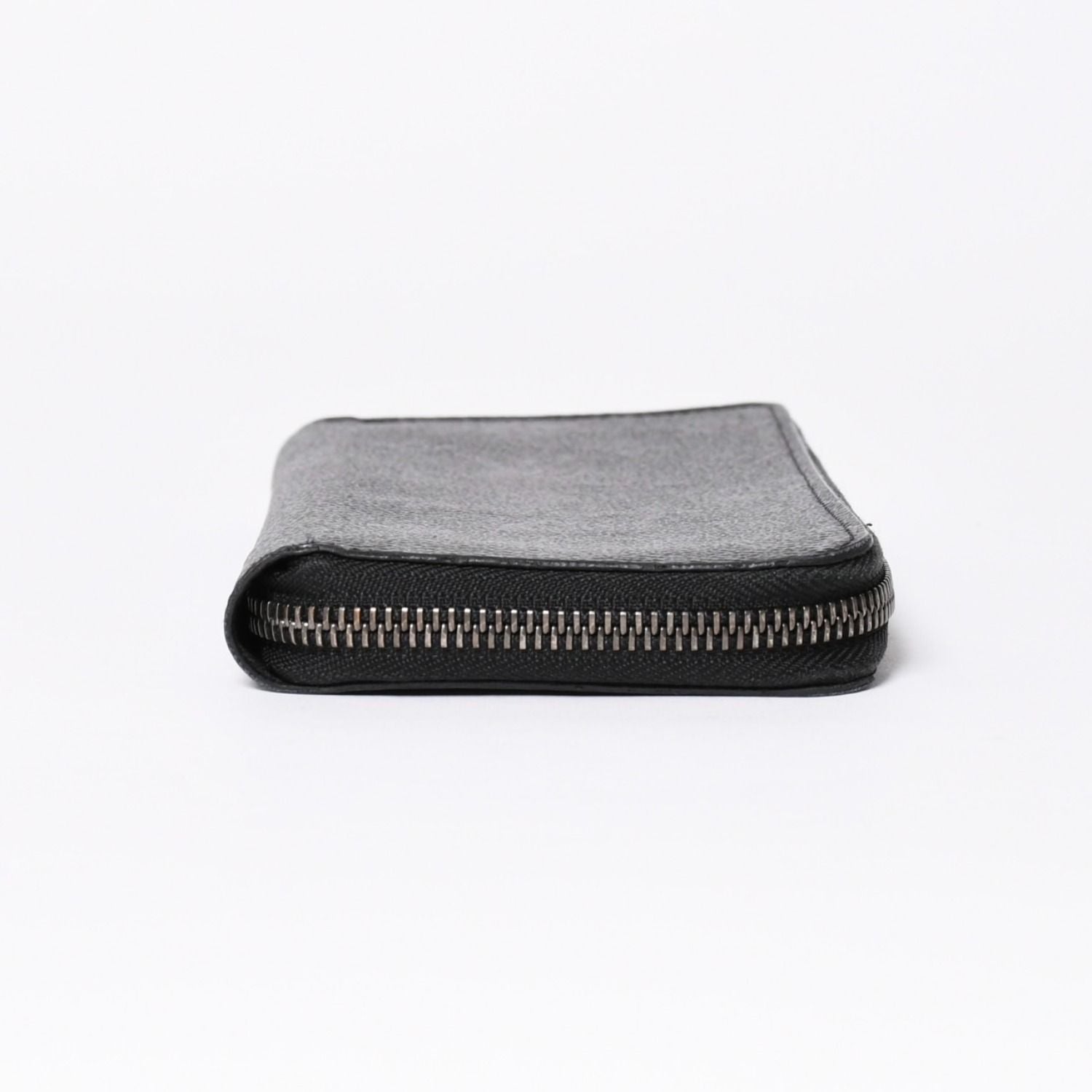 Louis Vuitton Zippy Wallet Vertical Monogram Eclipse Canvas Black Silver — view 4