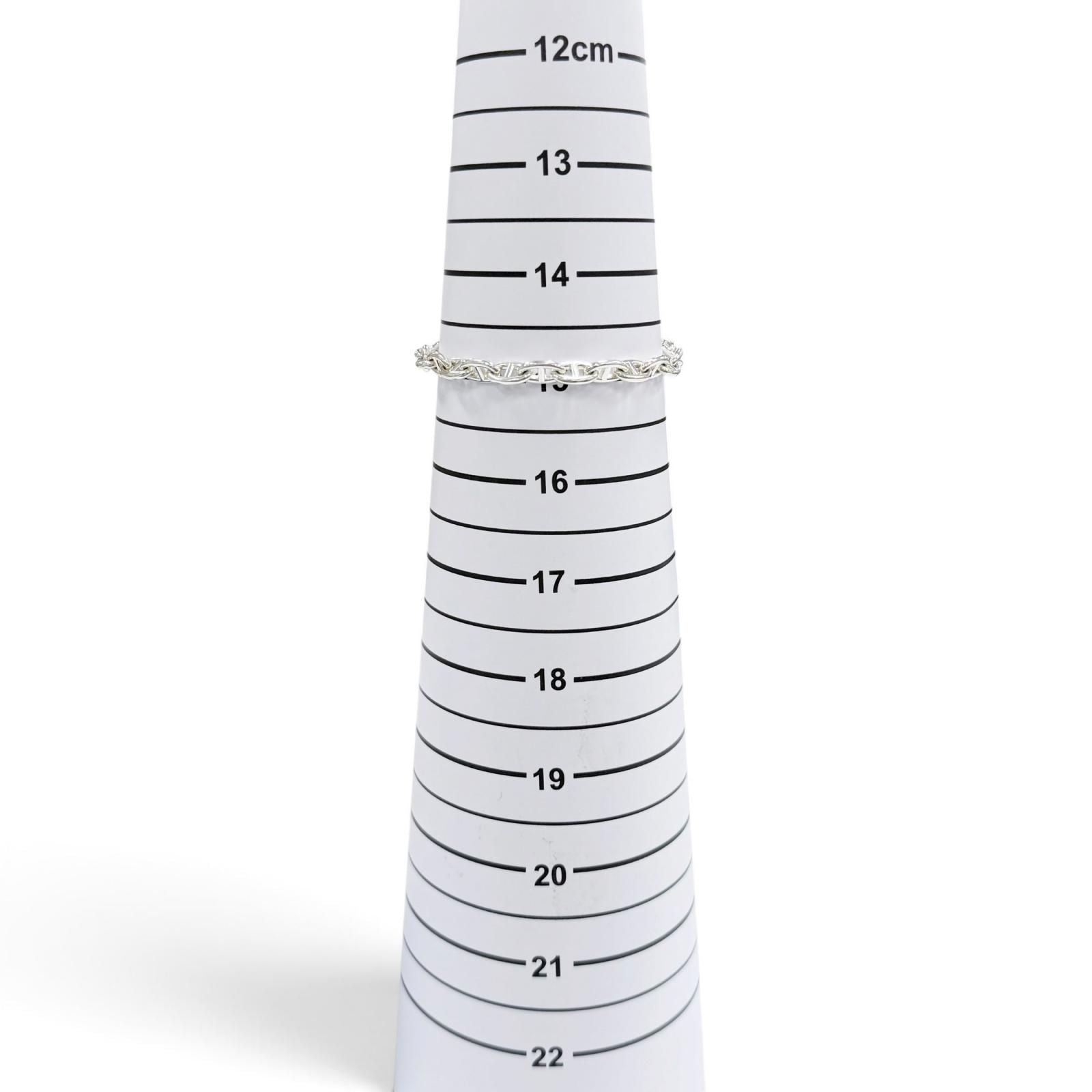 Hermes Chaine D'ancre 24 Links Chain Bracelet Silver — view 6