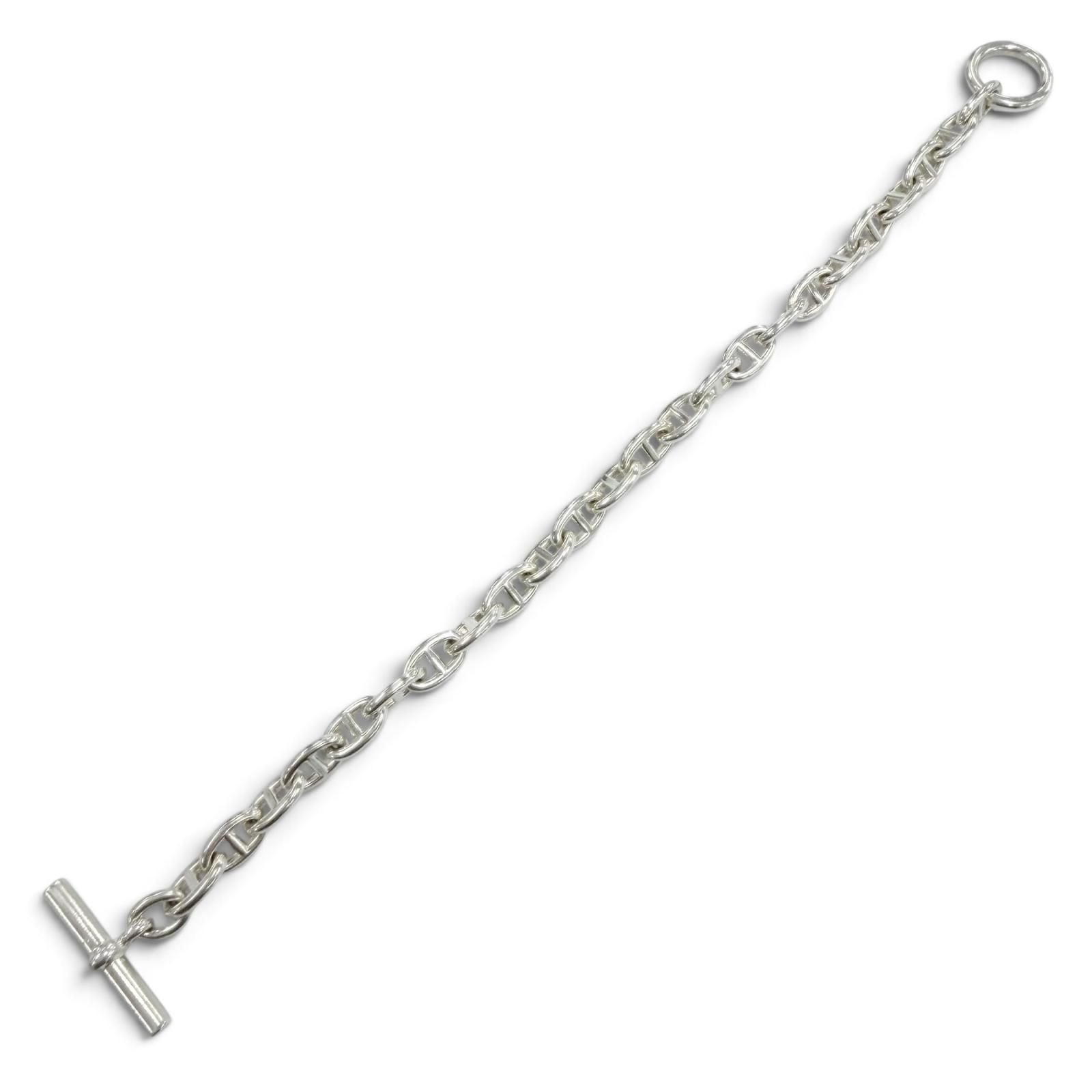 Hermes Chaine D'ancre 24 Links Chain Bracelet Silver — view 2